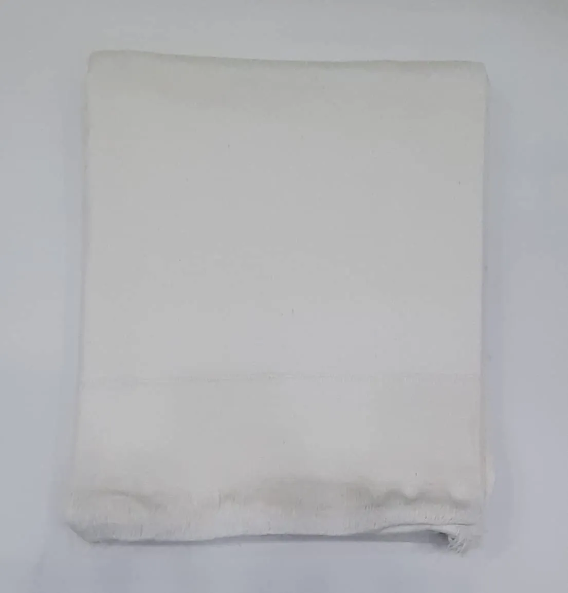 MAMRAJ The Handloom Story 100% Desi Thick and Heavy Khadi Cotton Soft Beautiful Khes/Comforter/Chadar/Single AC Blanket, Set of 1 Pc, Size- 255cm X 140cm (White)