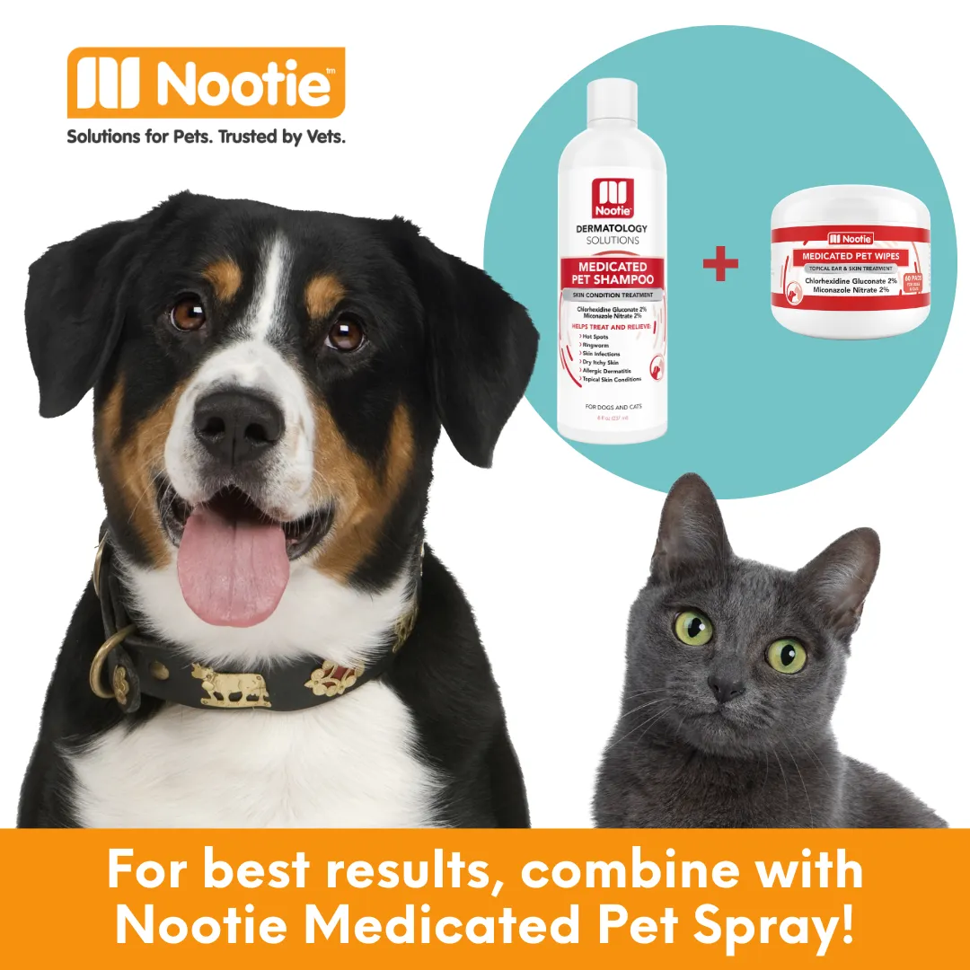 Medicated Pet Wipes | 60 Pads - Antifungal & Antibacterial