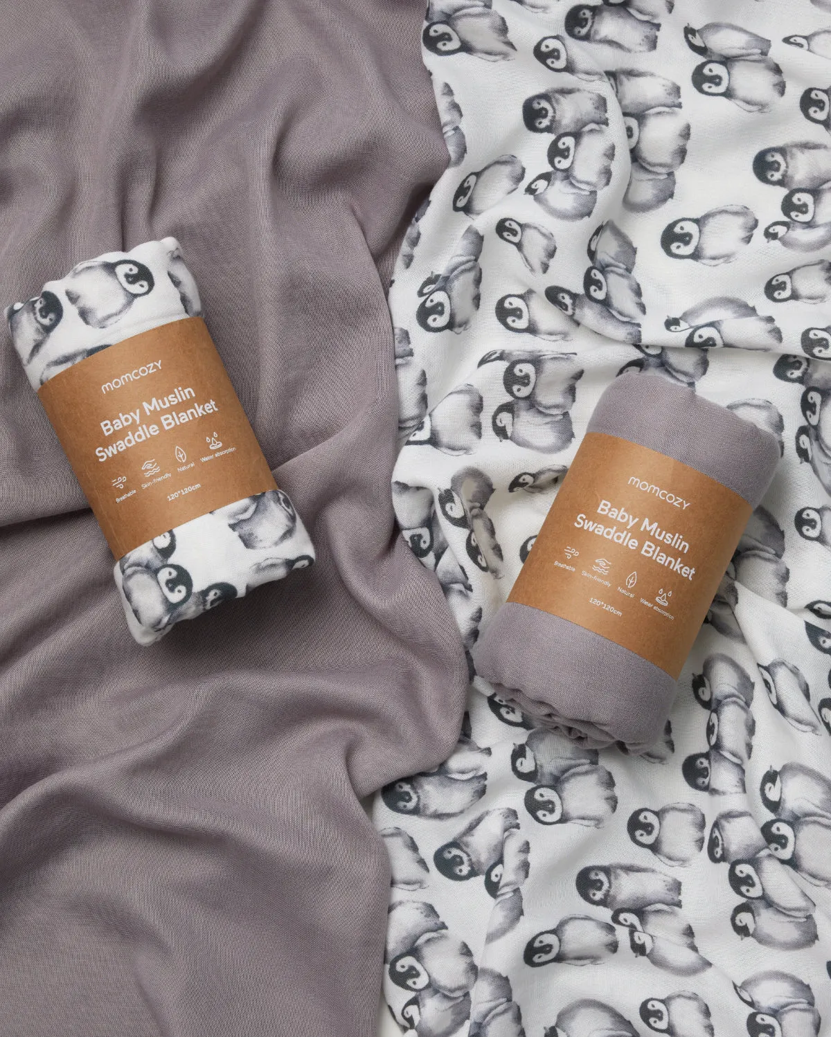 Momcozy Softness Upgrade Muslin Swaddle Blankets