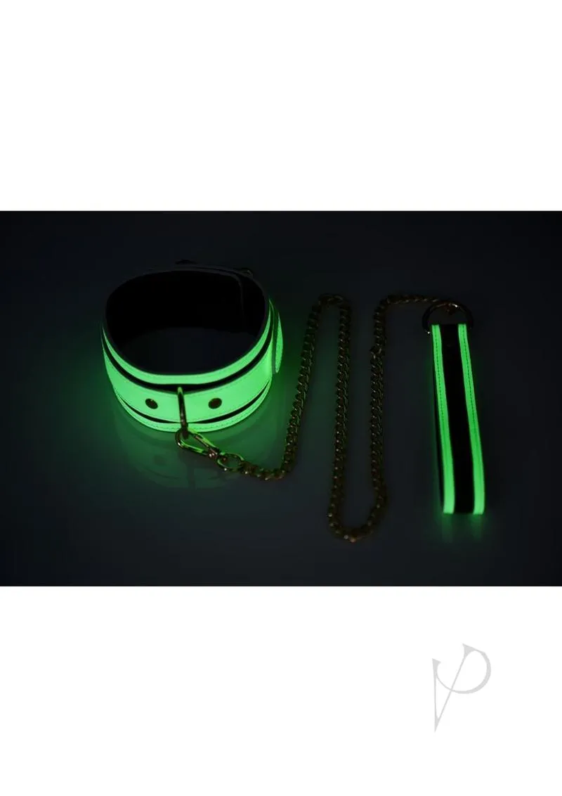 Ms Kink In The Dark Glow Collar/leash