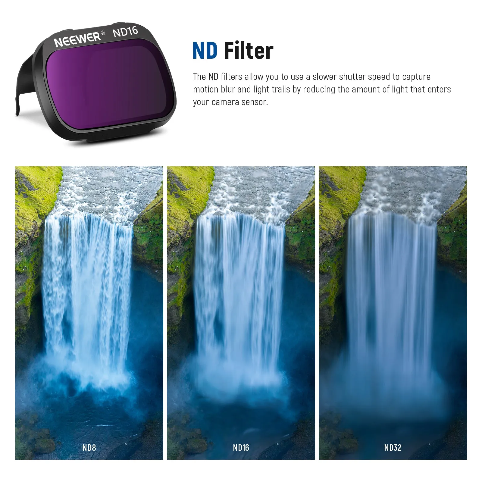 NEEWER 9 Packs ND Filter Set for DJI Mavic Mini/Mini 2/Mini SE/Mini 2SE