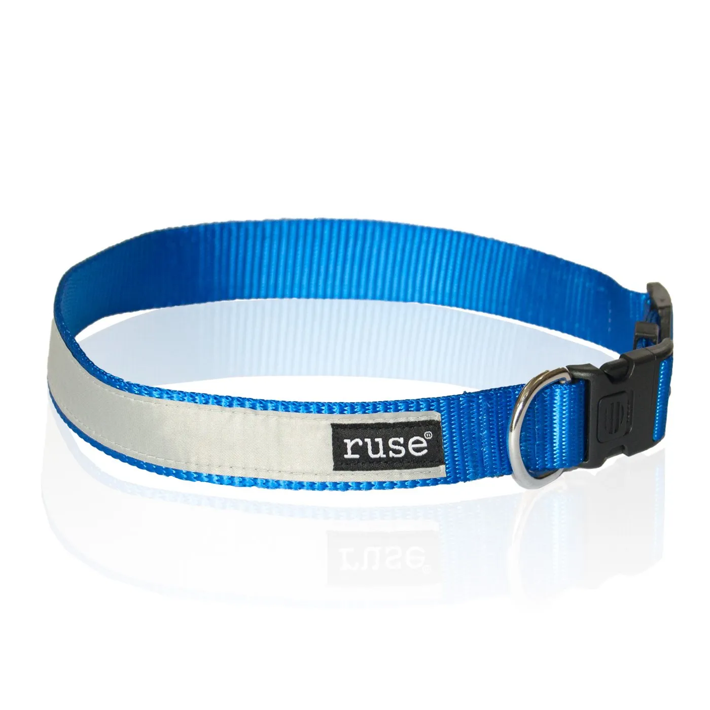 Night Glow and Reflective Nylon Adjustable Collar for Cats