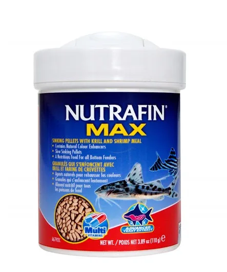 Nutrafin Max Sinking Pellets with Krill and Shrimp Meal