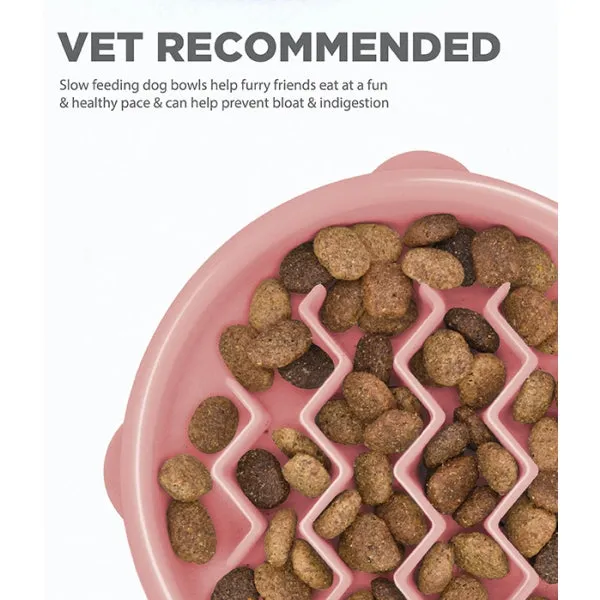 Outward Hound Fun Feeder Wave Pink