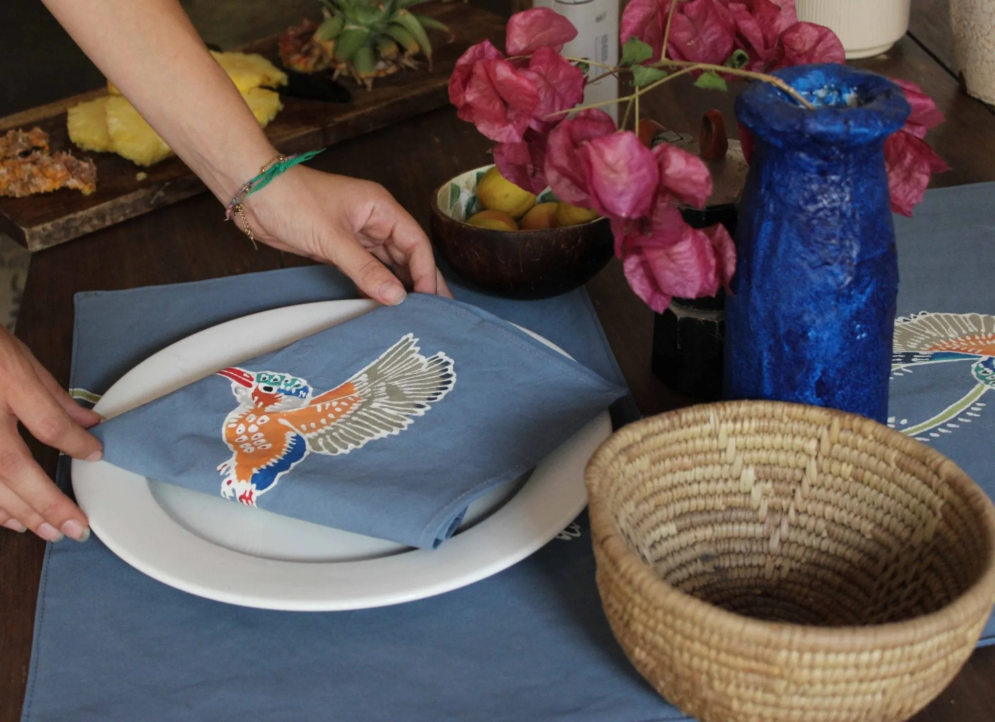 Papiko Malachite Kingfisher Table Mats