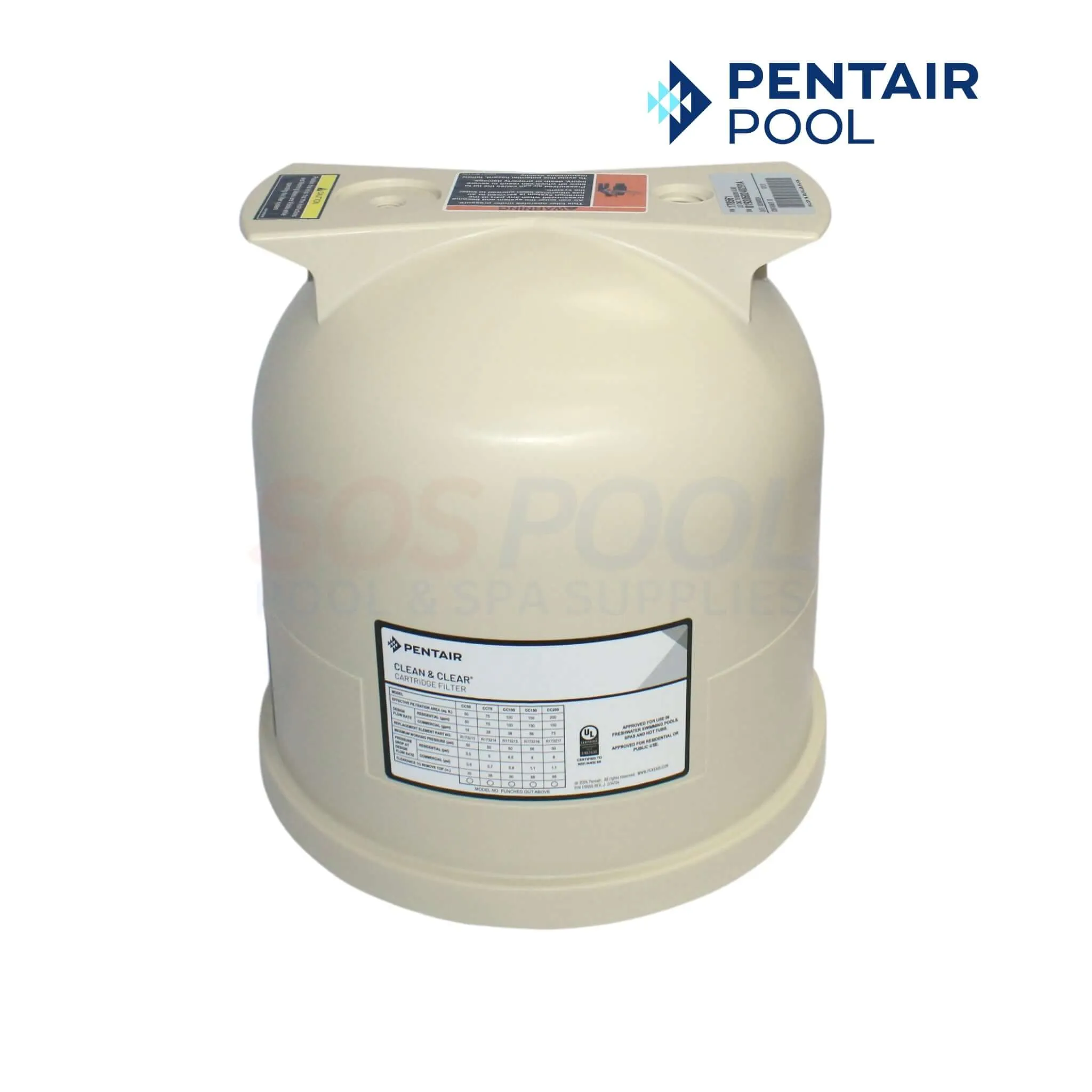 Pentair Lid For Clean and Clear 75 150 and 200 Filters | 178561