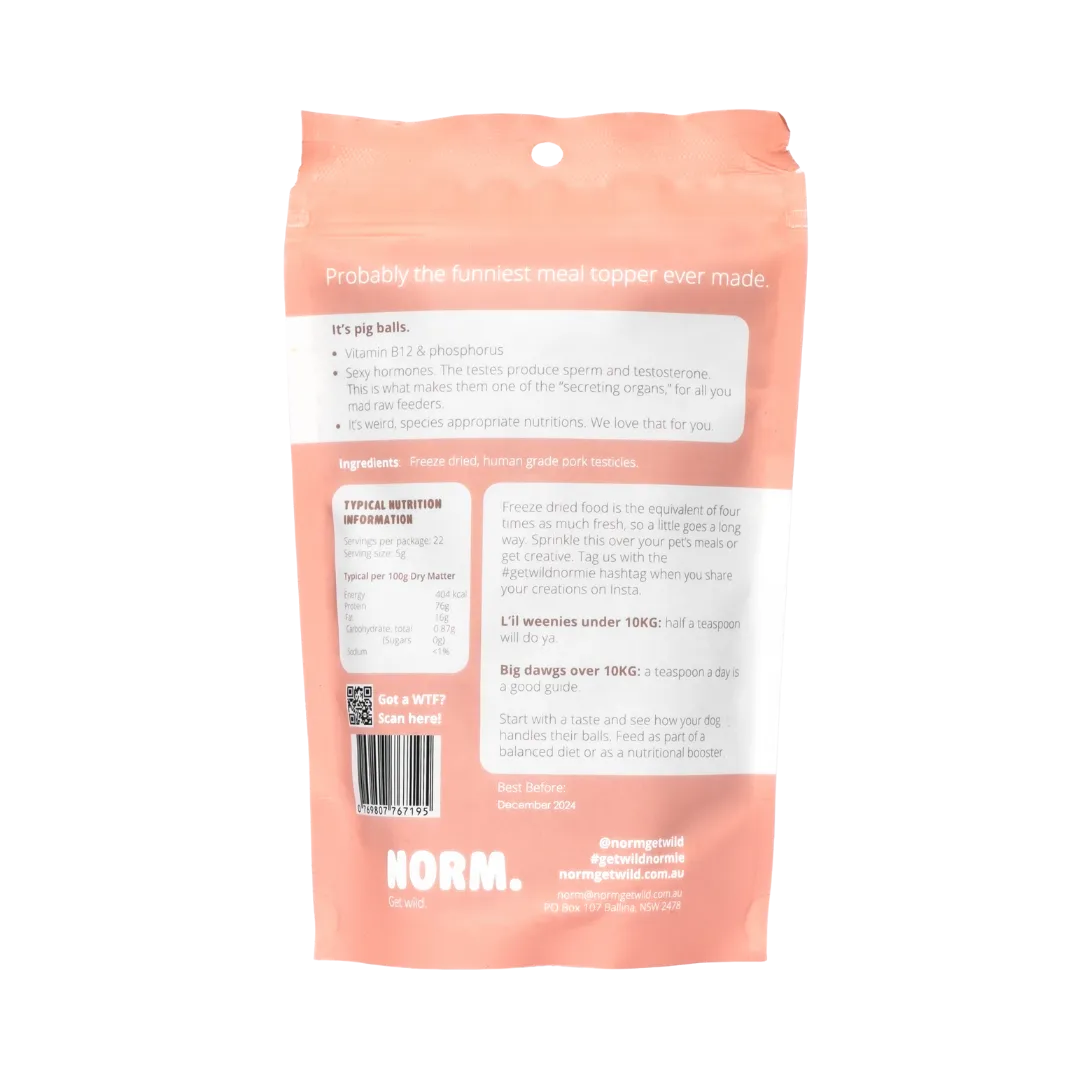 Pork Testes Meal Topper