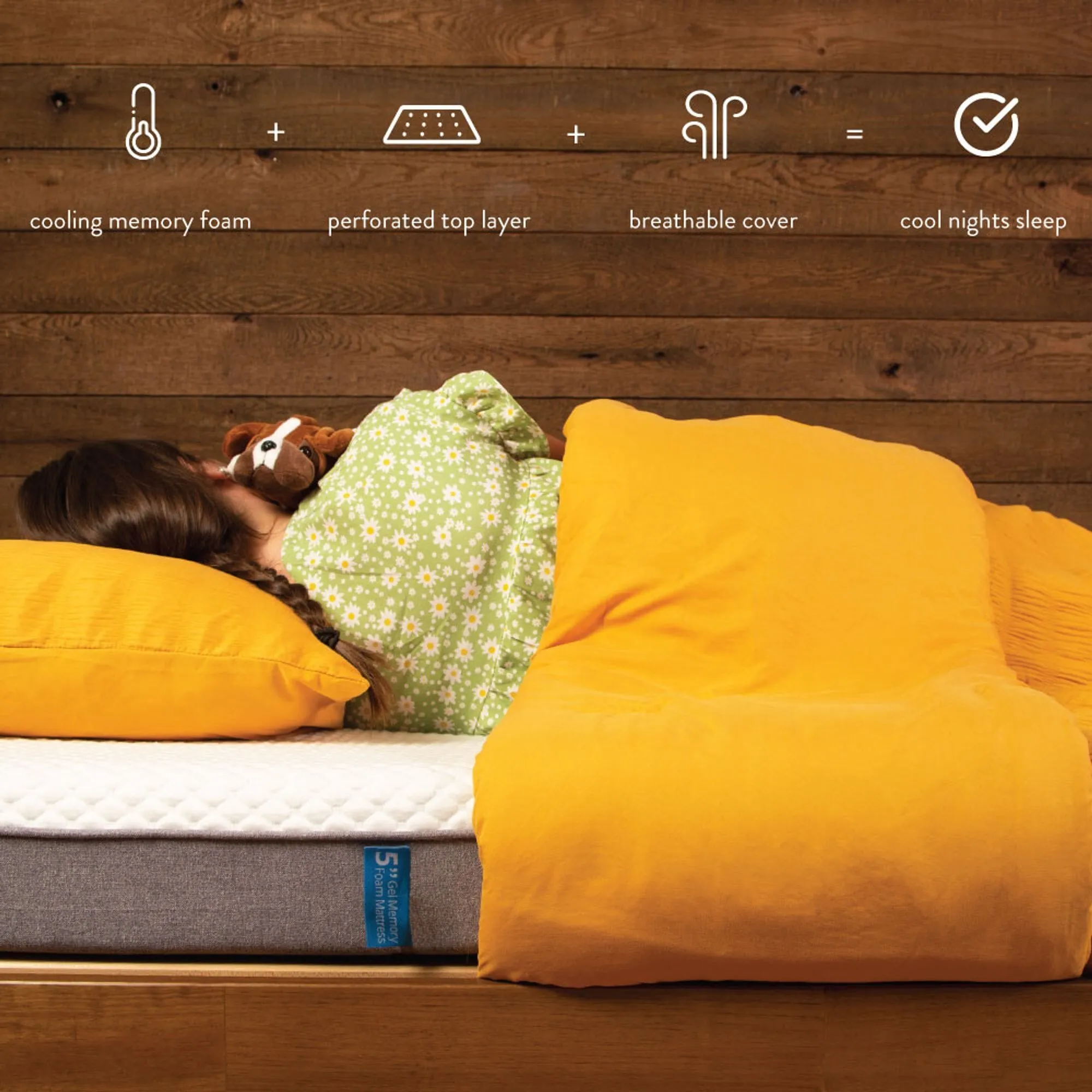 Premium 2 Pack Twin Memory Foam Mattress