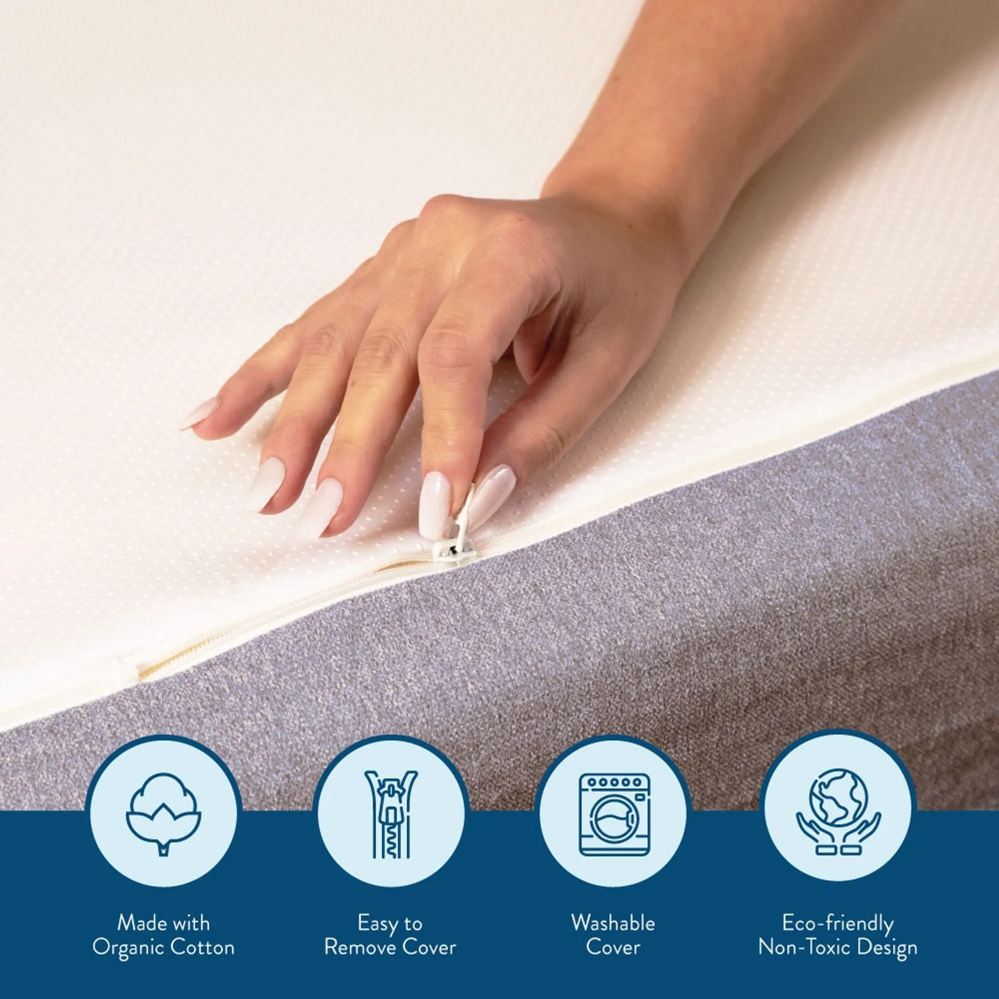 Premium 2 Pack Twin Memory Foam Mattress