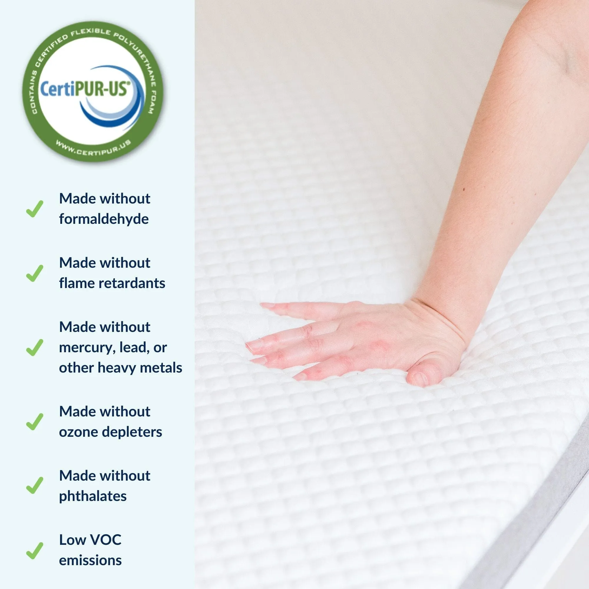 Premium 2 Pack Twin Memory Foam Mattress