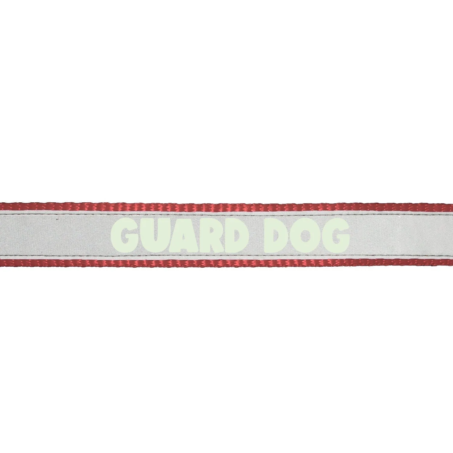 "Guard Dog" Night Glow Printed Reflective Nylon Neck Belt Collar for Dogs