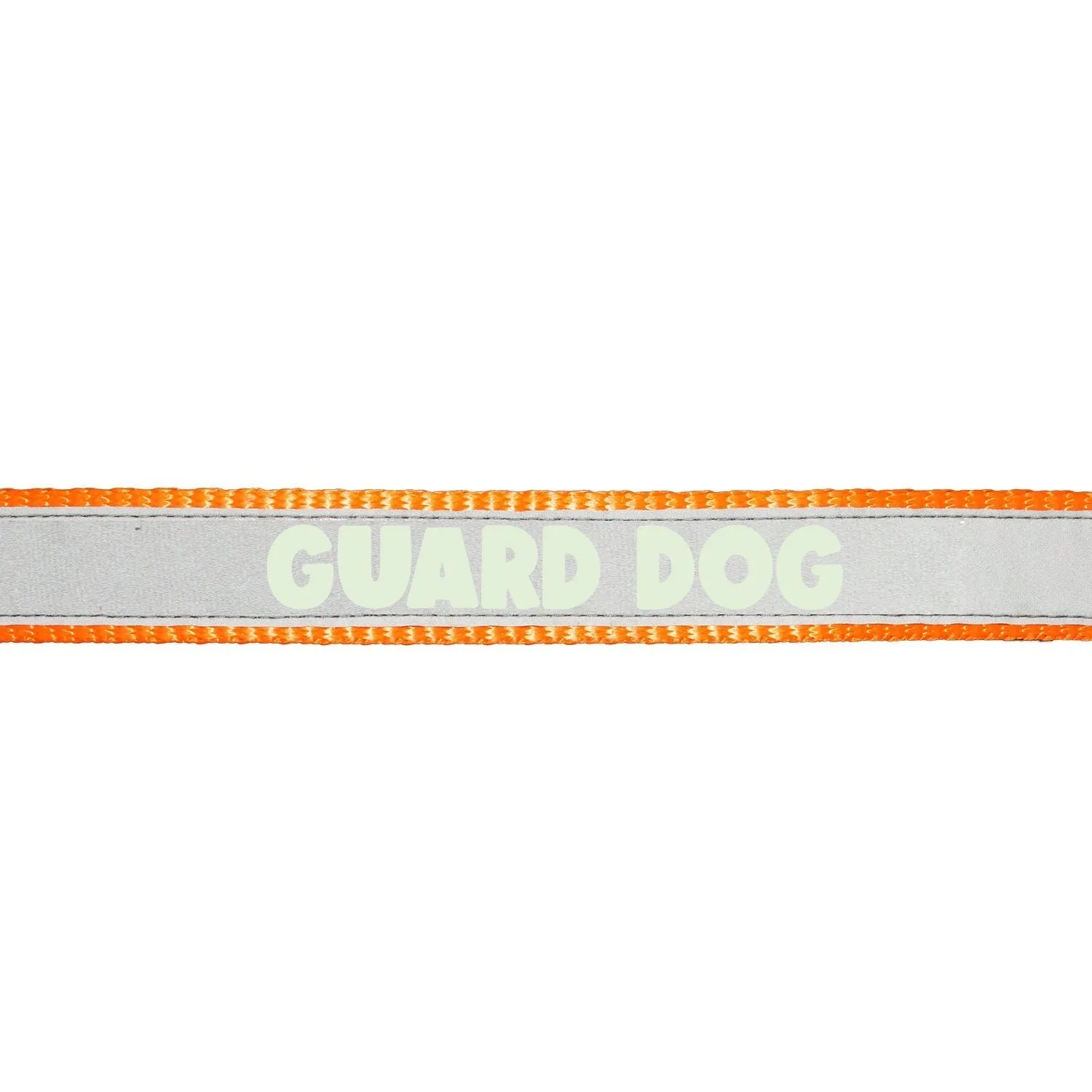 "Guard Dog" Night Glow Printed Reflective Nylon Neck Belt Collar for Dogs