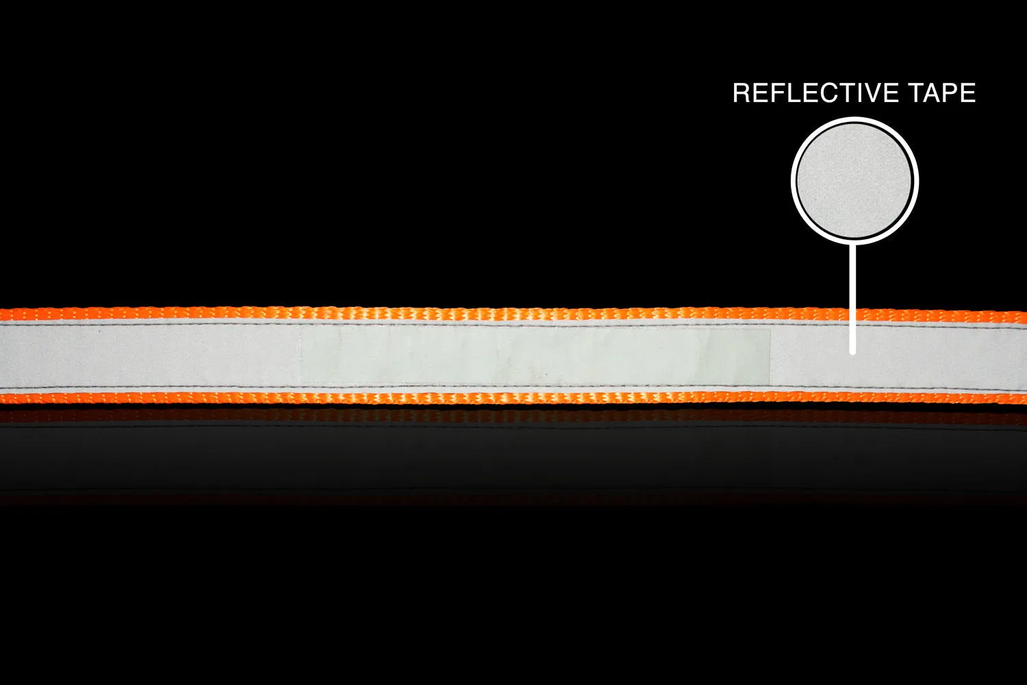 "Pooper" Night Glow Printed Reflective Nylon Neck Belt Collar for Dogs