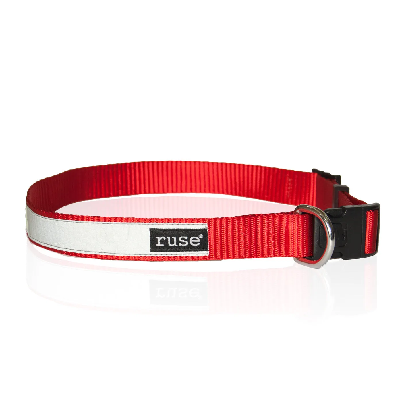 "Pooper" Night Glow Printed Reflective Nylon Neck Belt Collar for Dogs