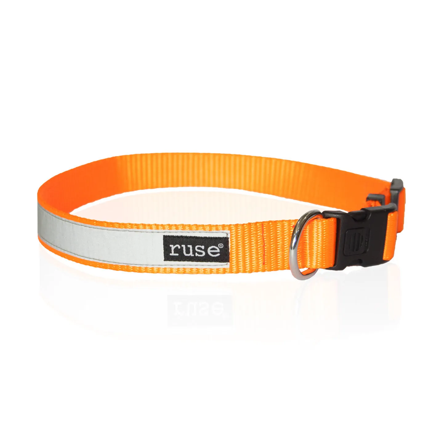 "Pooper" Night Glow Printed Reflective Nylon Neck Belt Collar for Dogs