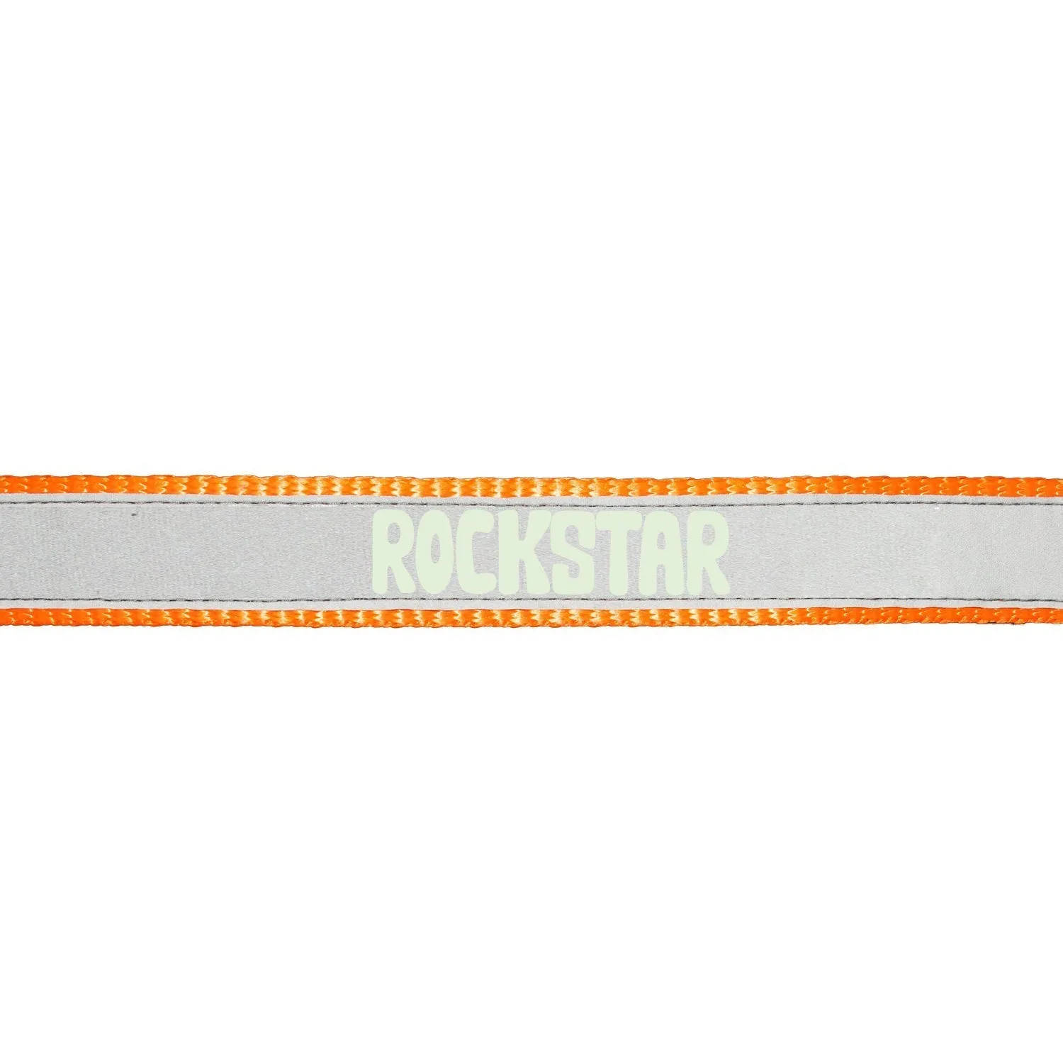 "Rockstar" Night Glow Printed Reflective Nylon Neck Belt Collar for Dogs