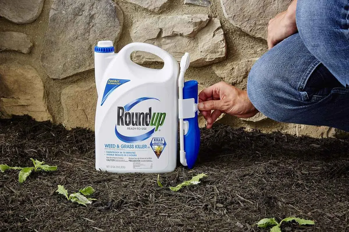 Roundup® Weed & Grass Killer III,  Ready-to-Use, Comfort Wand (1.1 Gallon)