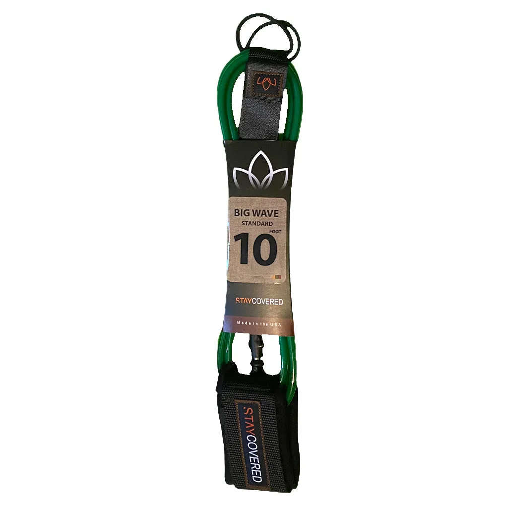 Stay Covered Big Wave Standard Surf Leash - 10'x5/16