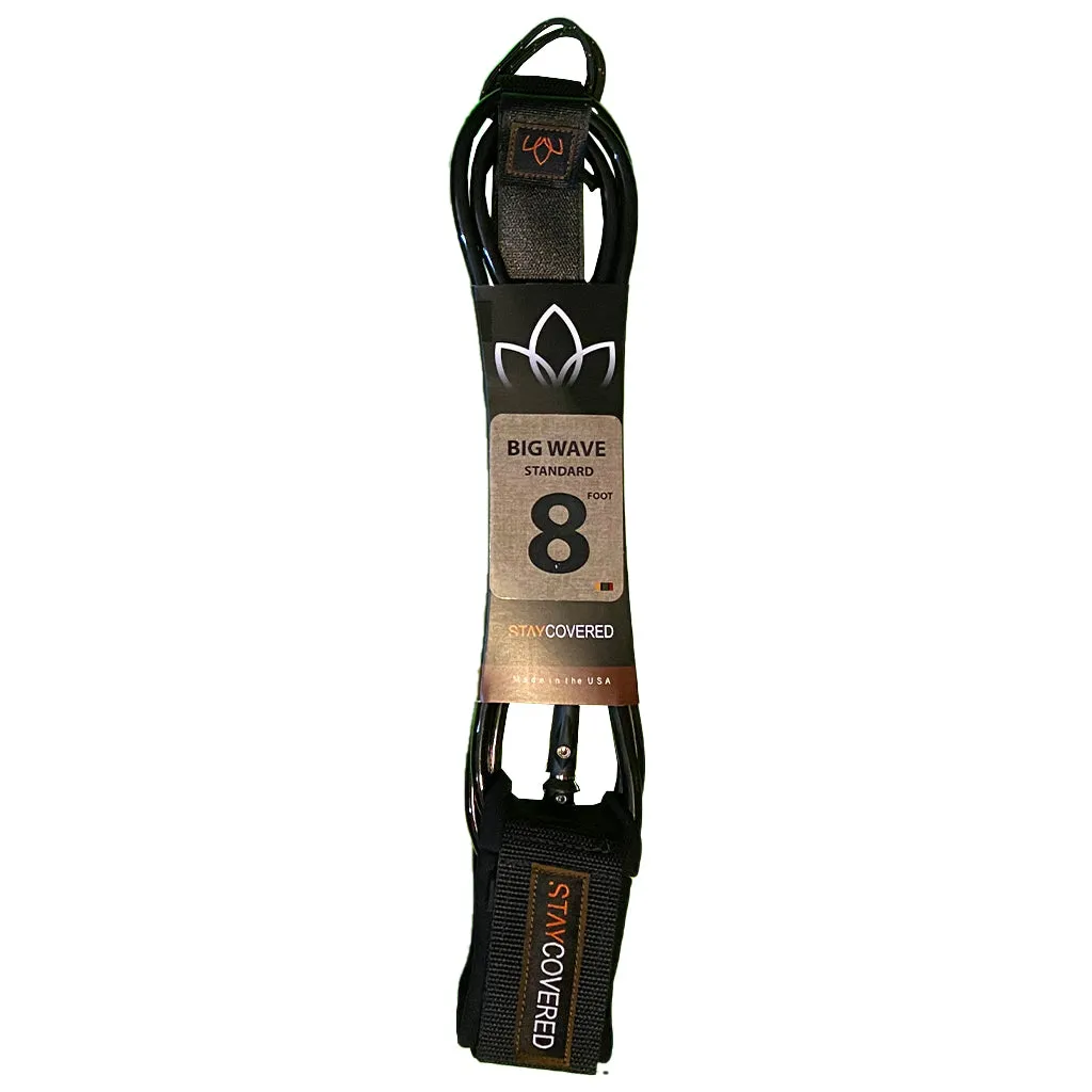 Stay Covered Big Wave Standard Surf Leash - 8' x 5/16