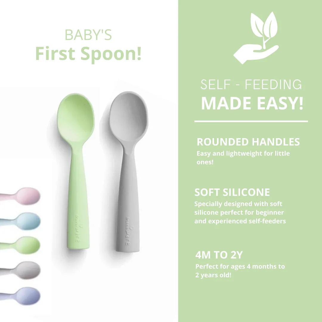 Suppertime Combo, Roll & Lock Silibib  Healthy Meal  Training Spoon)Key Lime