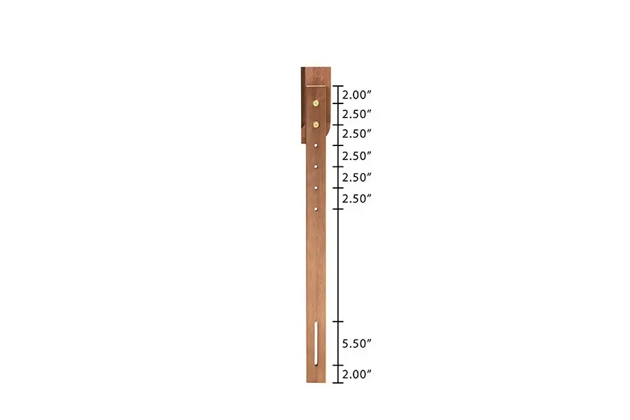 Sydney Ash Walnut Finished Wood Platform Bed (Queen)