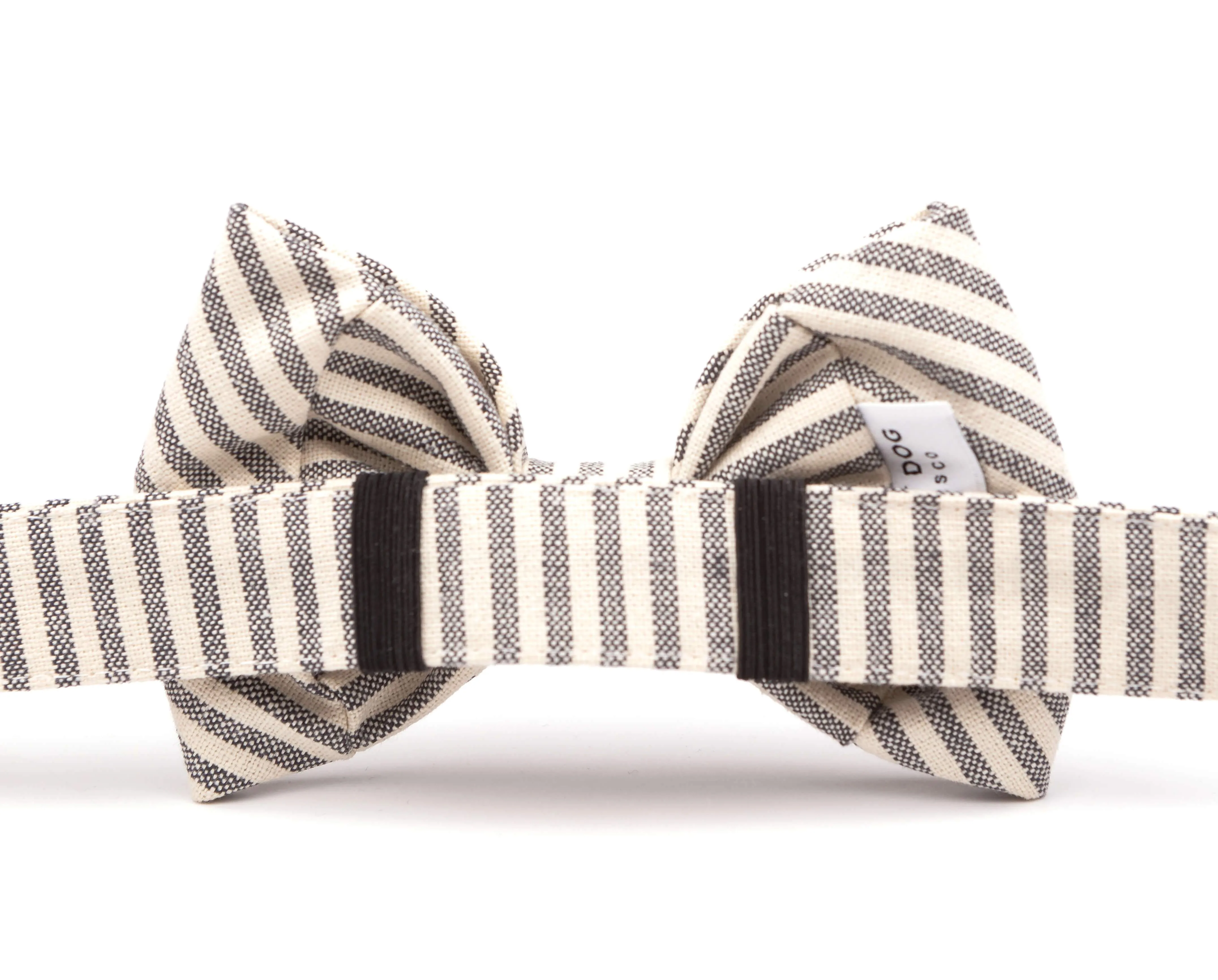 THE FOGGY DOG | Charcoal Stripe Bow Tie