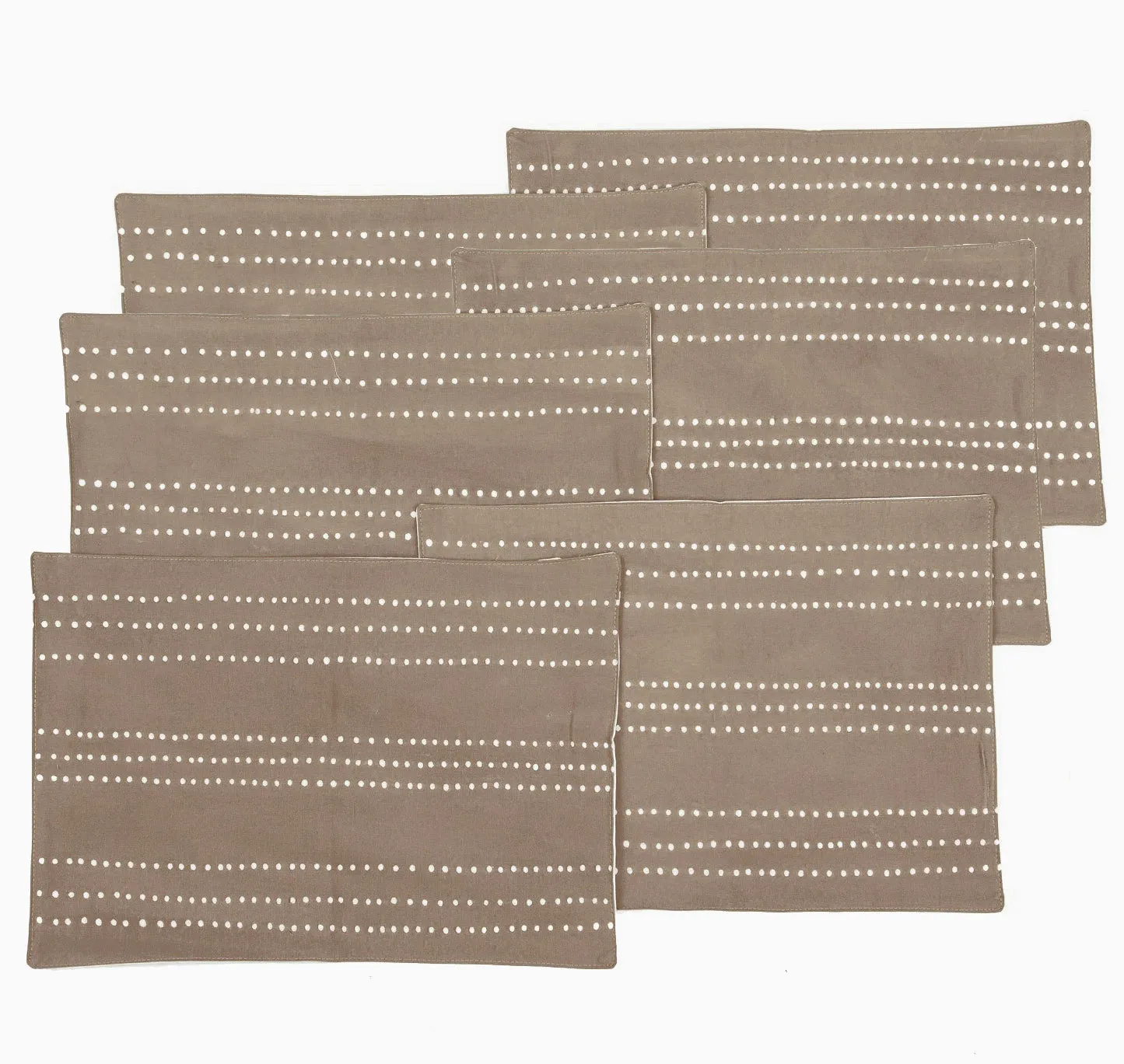 Tribal Cloth Mushroom Dots Table Mats
