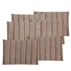 Tribal Cloth Mushroom Rake Table Mats