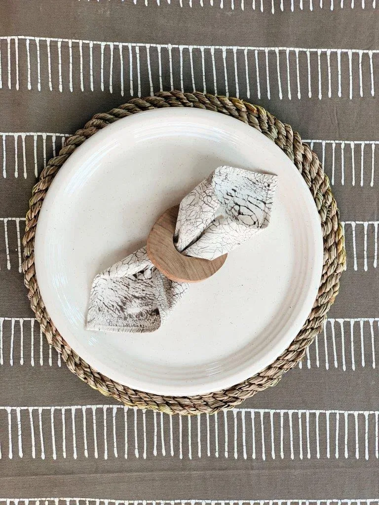 Tribal Cloth Mushroom Rake Table Mats