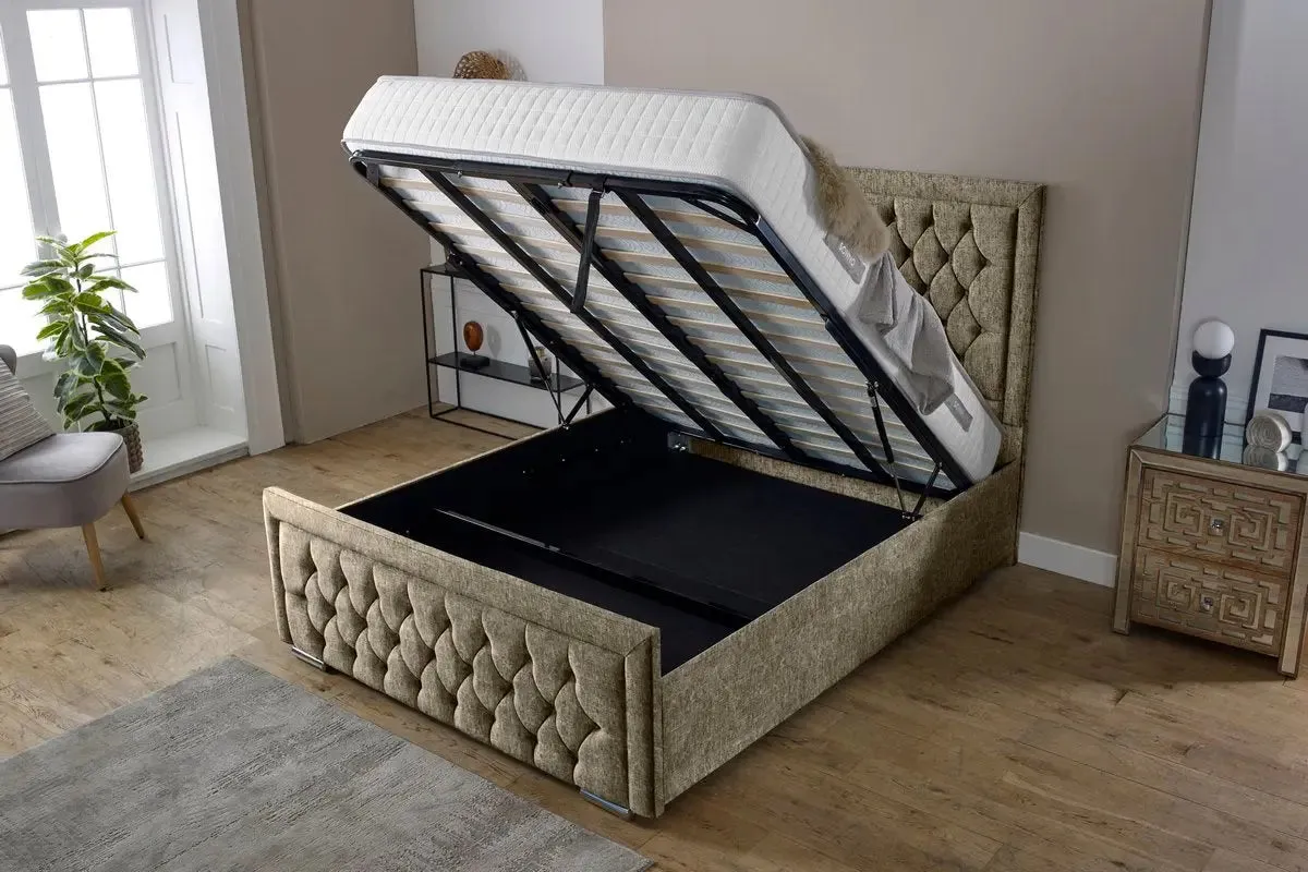 Valencia Upholstered Ottoman Bed