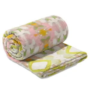 White Lotus Fleece Blanket