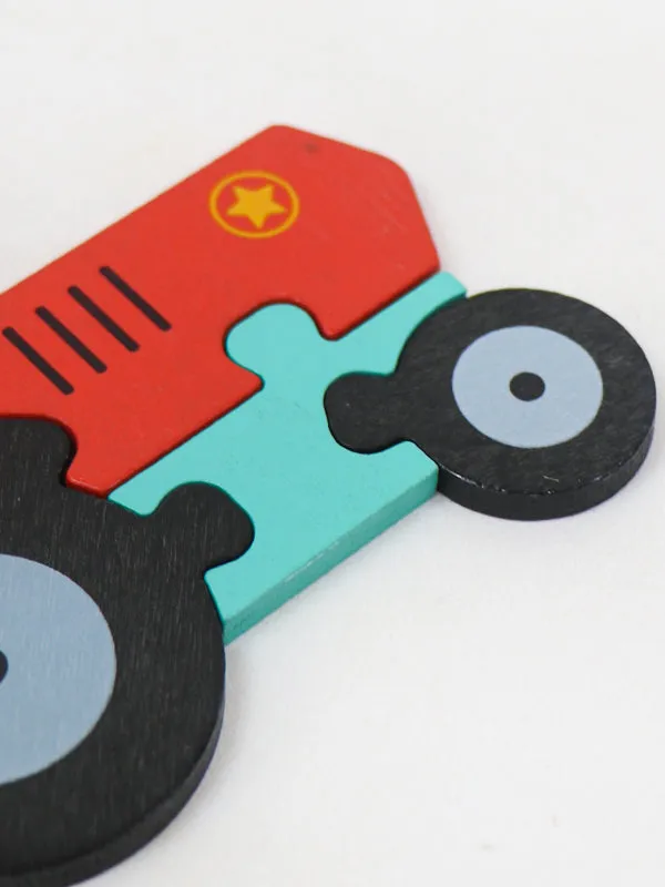 Wooden Tractor Decorative Art Jigsaw Puzzle for Kids