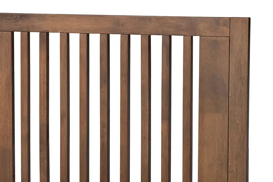 Yorkshire Ash Walnut Finished Wood Platform Bed (Queen)