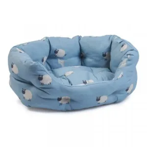 Zoon Oval Counting Sheep Pet Bed - Large